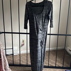 Marbled maxi dress